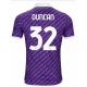 Camisola Futebol ACF Fiorentina Duncan #32 2023-24 Principal Equipamento Homem