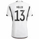 Camisola Futebol Alemanha Thomas Müller #13 Copa do Mundo 2022 Principal Homem Equipamento