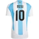 Camisola Futebol Argentina Lionel Messi #10 Copa America 2024 Principal Homem Equipamento