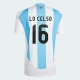 Camisola Futebol Argentina Lo Celso #16 Copa America 2024 Principal Homem Equipamento