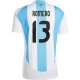Camisola Futebol Argentina Romero #13 Copa America 2024 Principal Homem Equipamento