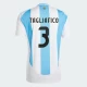 Camisola Futebol Argentina Tagliafico #3 Copa America 2024 Principal Homem Equipamento