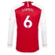 Camisola Futebol Arsenal FC Gabriel #6 2023-24 Principal Equipamento Homem Manga Comprida