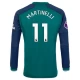Camisola Futebol Arsenal FC Martinelli #11 2023-24 Terceiro Equipamento Homem Manga Comprida