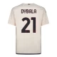 Camisola Futebol AS Roma 2023-24 Paulo Dybala #21 Alternativa Equipamento Homem