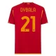 Camisola Futebol AS Roma Paulo Dybala #21 2023-24 Principal Equipamento Homem