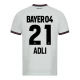 Camisola Futebol Bayer 04 Leverkusen 2023-24 Adli #21 Alternativa Equipamento Homem