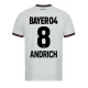 Camisola Futebol Bayer 04 Leverkusen 2023-24 Andrich #8 Alternativa Equipamento Homem