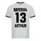 Camisola Futebol Bayer 04 Leverkusen 2023-24 Arthur #13 Alternativa Equipamento Homem