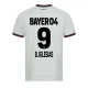 Camisola Futebol Bayer 04 Leverkusen 2023-24 B. Iglesias #9 Alternativa Equipamento Homem