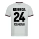 Camisola Futebol Bayer 04 Leverkusen 2023-24 Fosu-Mensah #24 Alternativa Equipamento Homem