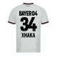Camisola Futebol Bayer 04 Leverkusen 2023-24 Granit Xhaka #34 Alternativa Equipamento Homem