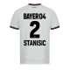 Camisola Futebol Bayer 04 Leverkusen 2023-24 Stanisic #2 Alternativa Equipamento Homem