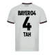 Camisola Futebol Bayer 04 Leverkusen 2023-24 Tah #4 Alternativa Equipamento Homem