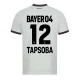 Camisola Futebol Bayer 04 Leverkusen 2023-24 Tapsoba #12 Alternativa Equipamento Homem
