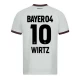 Camisola Futebol Bayer 04 Leverkusen 2023-24 Wirtz #10 Alternativa Equipamento Homem