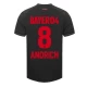 Camisola Futebol Bayer 04 Leverkusen Andrich #8 2023-24 Principal Equipamento Homem