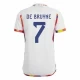 Camisola Futebol Bélgica Kevin De Bruyne #7 Copa do Mundo 2022 Alternativa Homem Equipamento