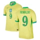 Camisola Futebol Brasileira Cristiano Ronaldo #9 Copa America 2024 Principal Homem Equipamento