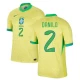 Camisola Futebol Brasileira Danilo #2 Copa America 2024 Principal Homem Equipamento