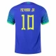 Camisola Futebol Brasileira Neymar Jr #10 Copa do Mundo 2022 Alternativa Homem Equipamento