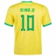 Camisola Futebol Brasileira Neymar Jr #10 Copa do Mundo 2022 Principal Homem Equipamento