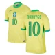 Camisola Futebol Brasileira Rodrygo #10 Copa America 2024 Principal Homem Equipamento