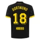 Camisola Futebol BVB Borussia Dortmund 2023-24 Moukoko #18 Alternativa Equipamento Homem