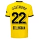 Camisola Futebol BVB Borussia Dortmund Jude Bellingham #22 2023-24 Principal Equipamento Homem