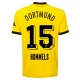 Camisola Futebol BVB Borussia Dortmund Mats Hummels #15 2023-24 Principal Equipamento Homem