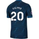 Camisola Futebol Chelsea FC 2023-24 Palmer #20 Alternativa Equipamento Homem