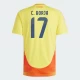 Camisola Futebol Colômbia C. Borja #17 Copa America 2024 Principal Homem Equipamento
