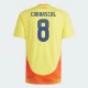 Camisola Futebol Colômbia Carrascal #8 Copa America 2024 Principal Homem Equipamento