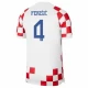 Camisola Futebol Croácia Perisic #4 Copa do Mundo 2022 Principal Homem Equipamento