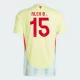 Camisola Futebol Espanha Alex B. #15 UEFA Euro 2024 Alternativa Homem Equipamento