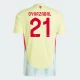 Camisola Futebol Espanha Oyarzabal #21 UEFA Euro 2024 Alternativa Homem Equipamento