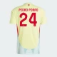 Camisola Futebol Espanha Pedro Porro #24 UEFA Euro 2024 Alternativa Homem Equipamento