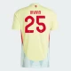 Camisola Futebol Espanha Vivian #25 UEFA Euro 2024 Alternativa Homem Equipamento