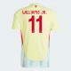 Camisola Futebol Espanha Williams Jr. #11 UEFA Euro 2024 Alternativa Homem Equipamento