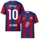 Camisola Futebol FC Barcelona Lionel Messi #10 2023-24 x Rolling Stones Principal Equipamento Homem