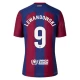 Camisola Futebol FC Barcelona Robert Lewandowski #9 2023-24 Principal Equipamento Homem