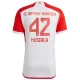 Camisola Futebol FC Bayern München Jamal Musiala #42 2023-24 Principal Equipamento Homem