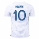 Camisola Futebol França Kylian Mbappé #10 Copa do Mundo 2022 Alternativa Homem Equipamento