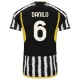 Camisola Futebol Juventus FC Danilo #6 2023-24 Principal Equipamento Homem