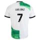 Camisola Futebol Liverpool FC 2023-24 Luis Diaz #7 Alternativa Equipamento Homem