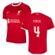 Camisola Futebol Liverpool FC Virgil van Dijk #4 2023-24 UCL Principal Equipamento Homem
