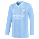 Camisola Futebol Manchester City Kevin De Bruyne #17 2023-24 Principal Equipamento Homem Manga Comprida