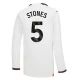 Camisola Futebol Manchester City 2023-24 Stones #5 Alternativa Equipamento Homem Manga Comprida