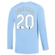 Camisola Futebol Manchester City Bernardo Silva #20 2023-24 Principal Equipamento Homem Manga Comprida