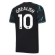 Camisola Futebol Manchester City Jack Grealish #10 2023-24 Terceiro Equipamento Homem